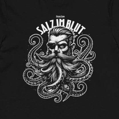 Krakenpirat mit Salz im Blut - Premium T-Shirt