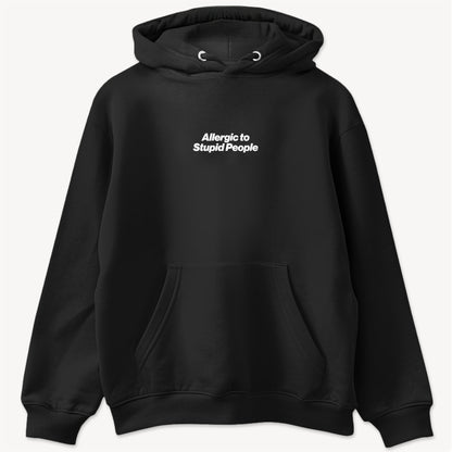 Allergic to Stupid People Hoodie mit Stickerei