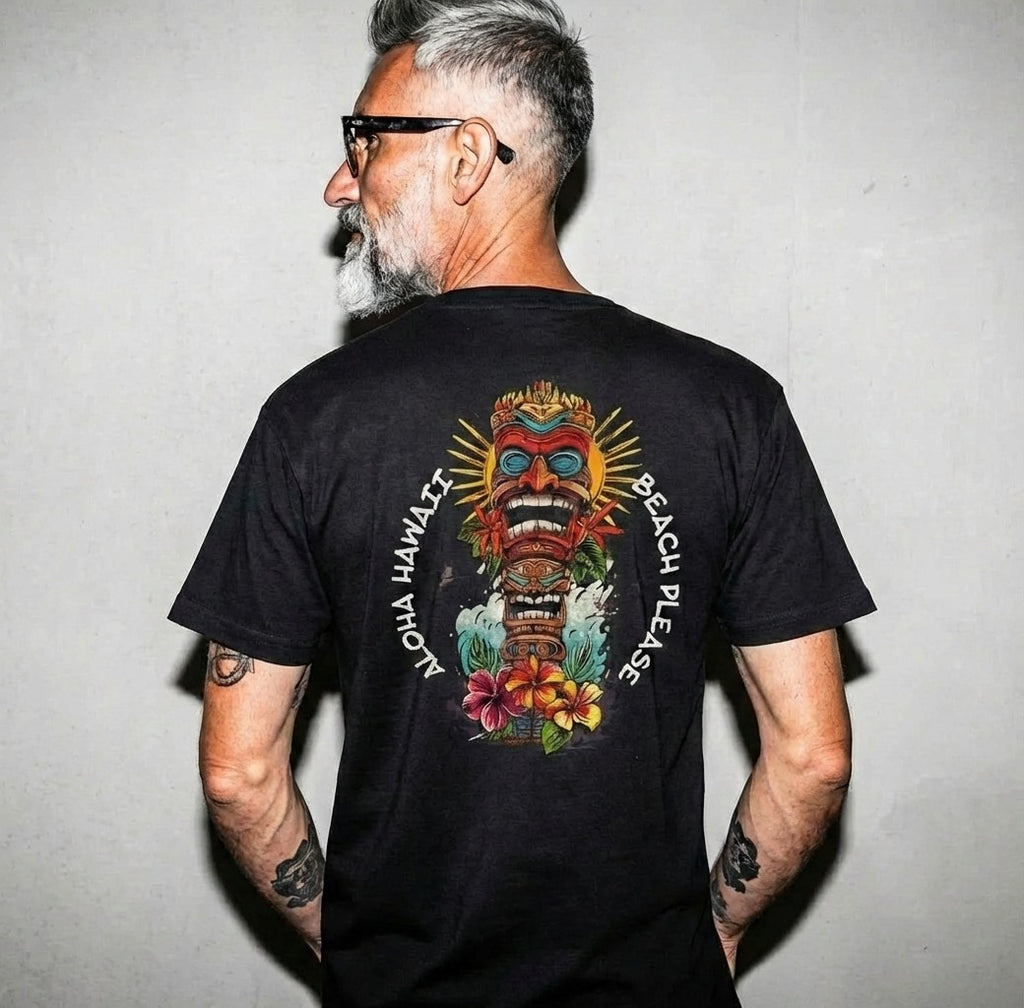 Aloha Totem T-Shirt mit Back Print
