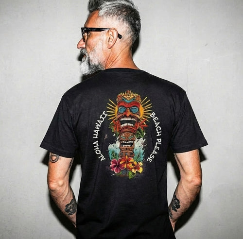 Aloha Totem T-Shirt mit Back Print