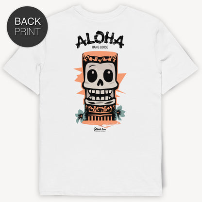 Aloha Hang Loose - Premium T-Shirt mit 2-seitigem Druck