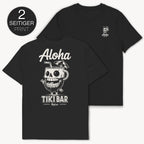 Aloha Cocktail Skull T-Shirt mit 2-seitigem Print - Street Icon