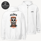 Aloha Hang Loose - Zip Hoodie mit 2-seitigem Druck - Street Icon
