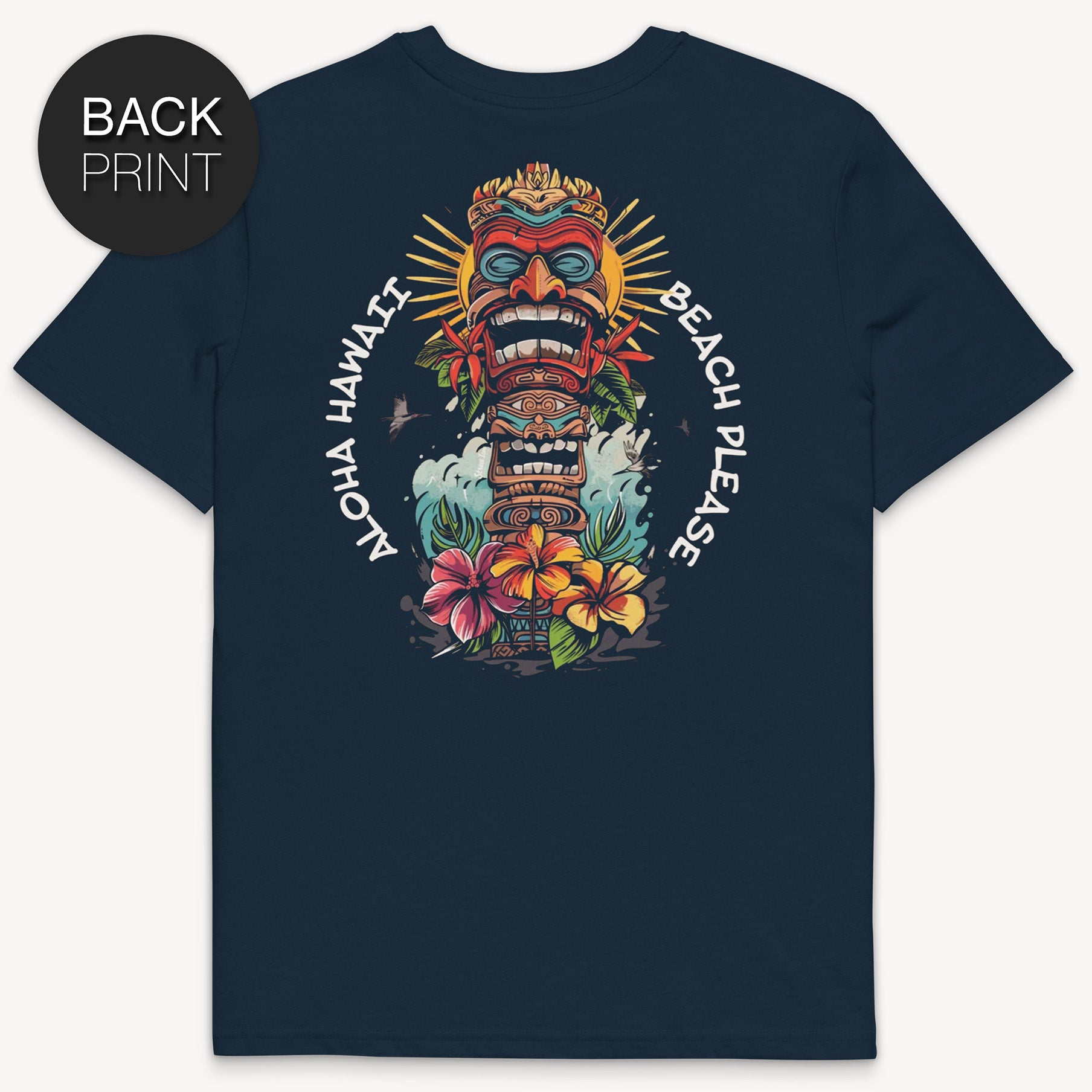 Aloha Totem - Premium T-Shirt with Back Print