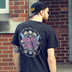 Stoked Skulls T-Shirt mit 2-seitigem Print - Street Icon