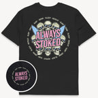 Stoked Skulls T-Shirt mit 2-seitigem Print - Street Icon