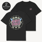 Stoked Skulls T-Shirt mit 2-seitigem Print - Street Icon