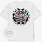 Stoked Skulls T-Shirt mit 2-seitigem Print - Street Icon