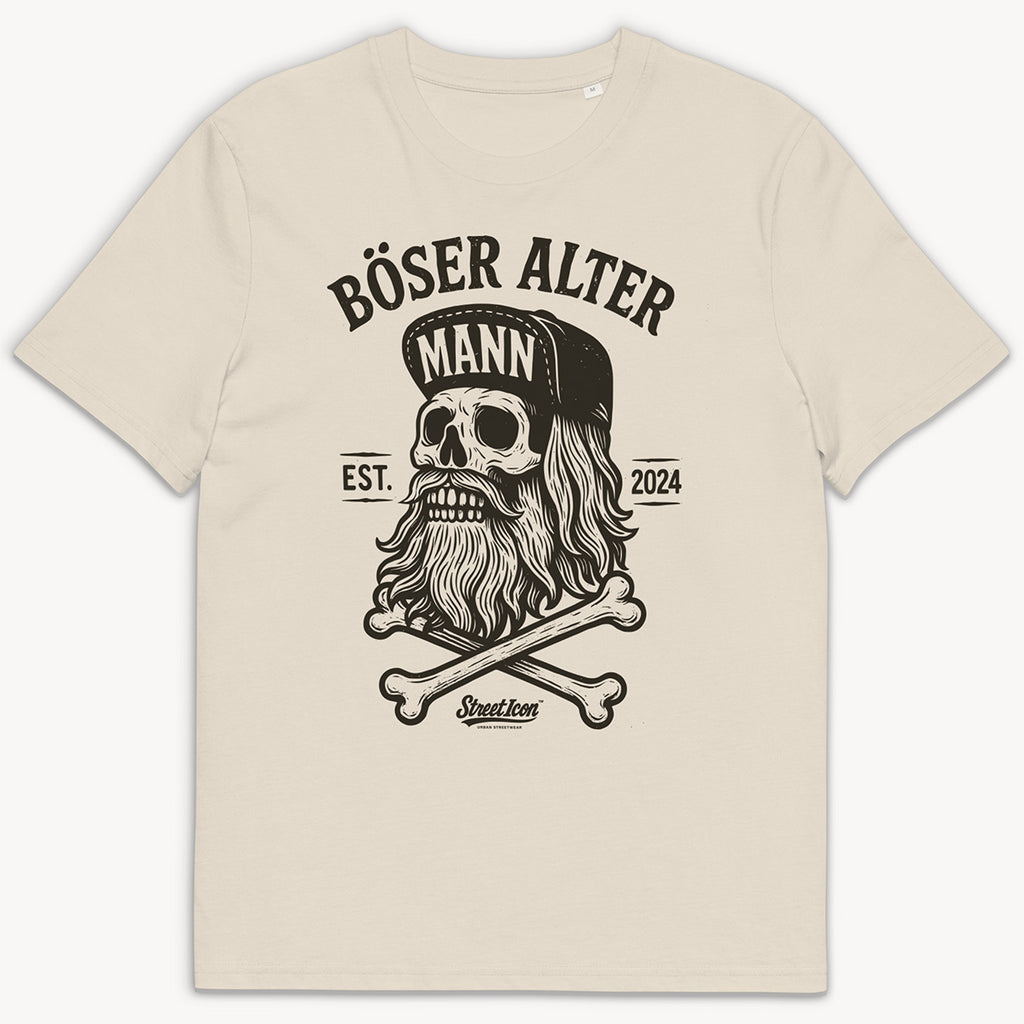 Böser Alter Mann T-Shirt mit großem Frontdruck