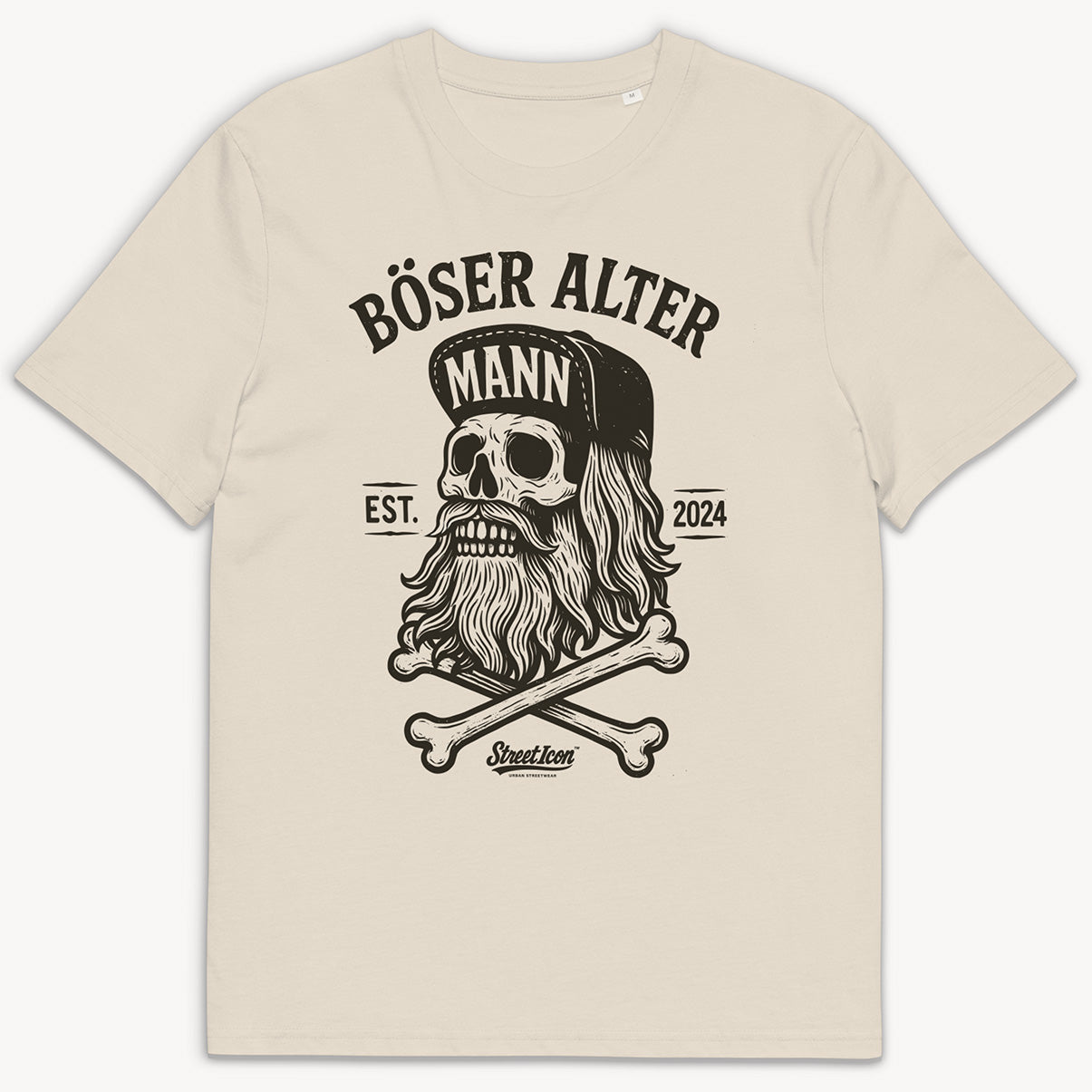 Böser Alter Mann T-Shirt mit großem Frontdruck