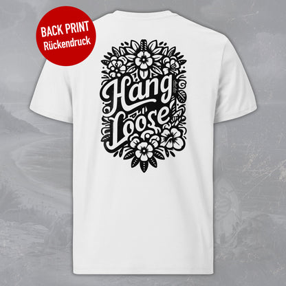 Hang Loose Emblem - Premium T-Shirt with Back Print