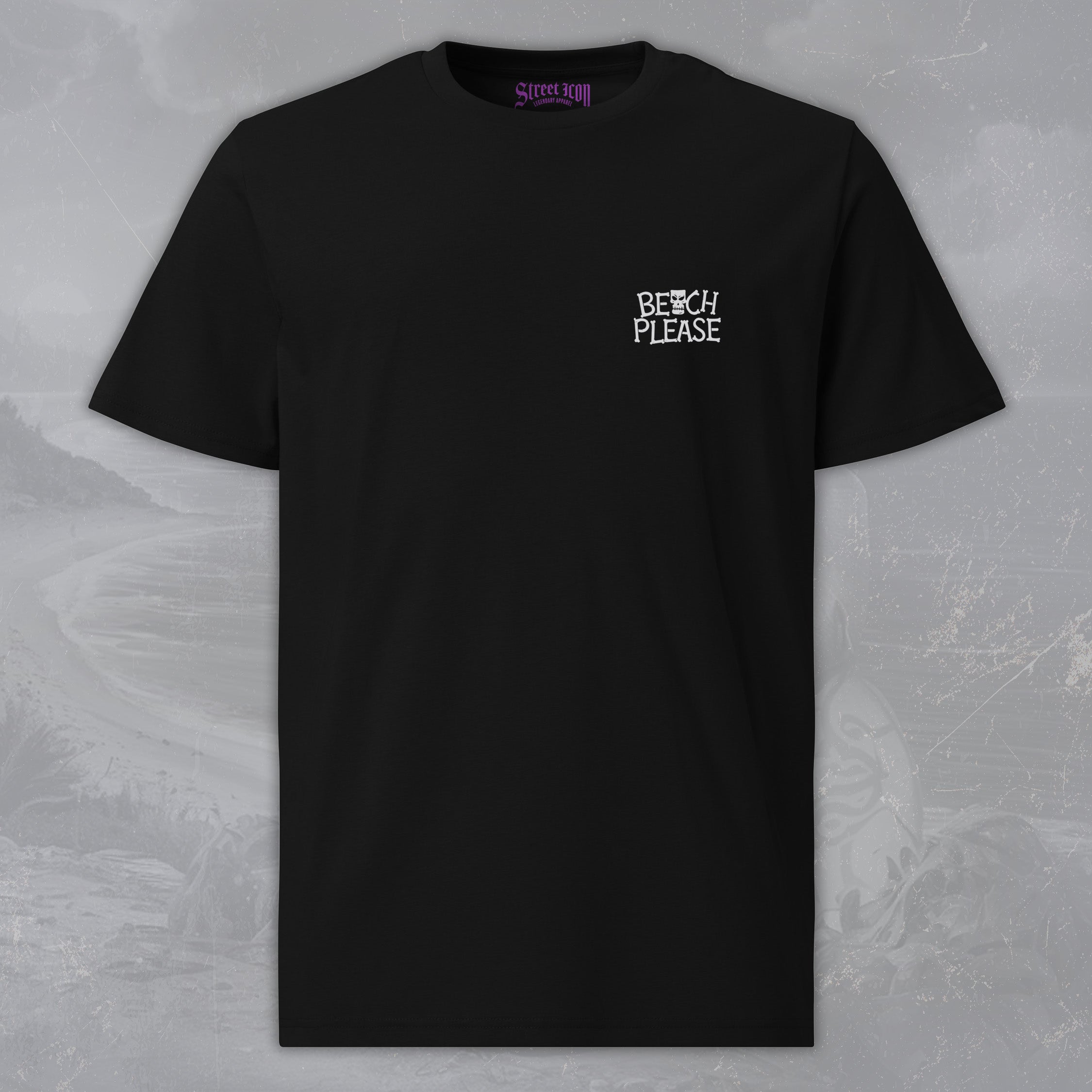 Tiki Skull (Modell A) - Premium T-Shirt mit 2-seitigem Druck - Street Icon