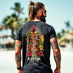 Beach Punk Totem T-Shirt, 2-seitiger Print