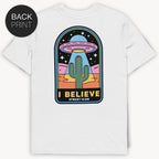 UFO - T-Shirt mit 2-seitigem Print