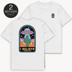 UFO - T-Shirt mit 2-seitigem Print
