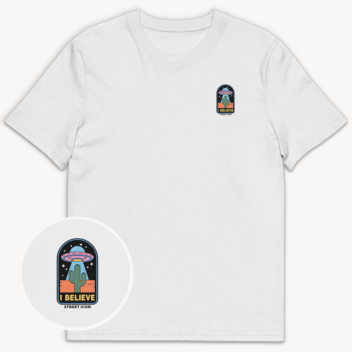 UFO - T-Shirt mit 2-seitigem Print