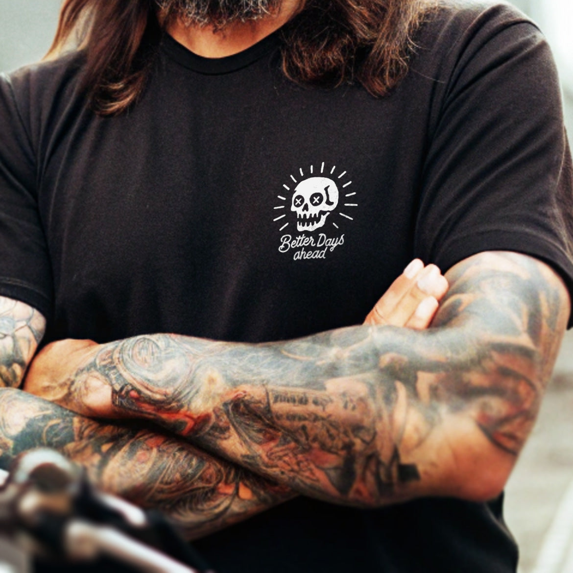 Better Days T-Shirt, Brust-Print OUTLET