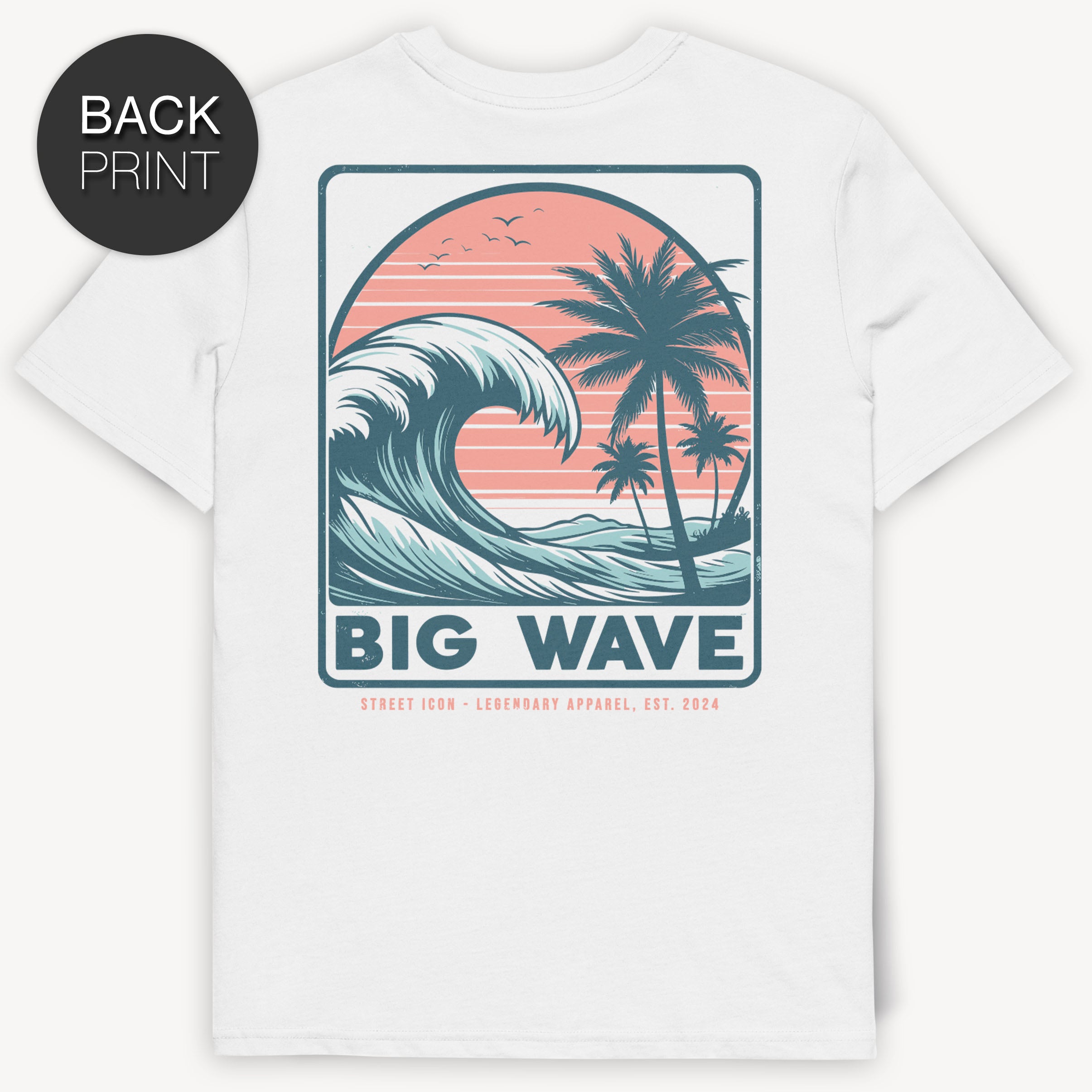 Big Wave - T-Shirt mit 2-seitigem Druck - Street Icon