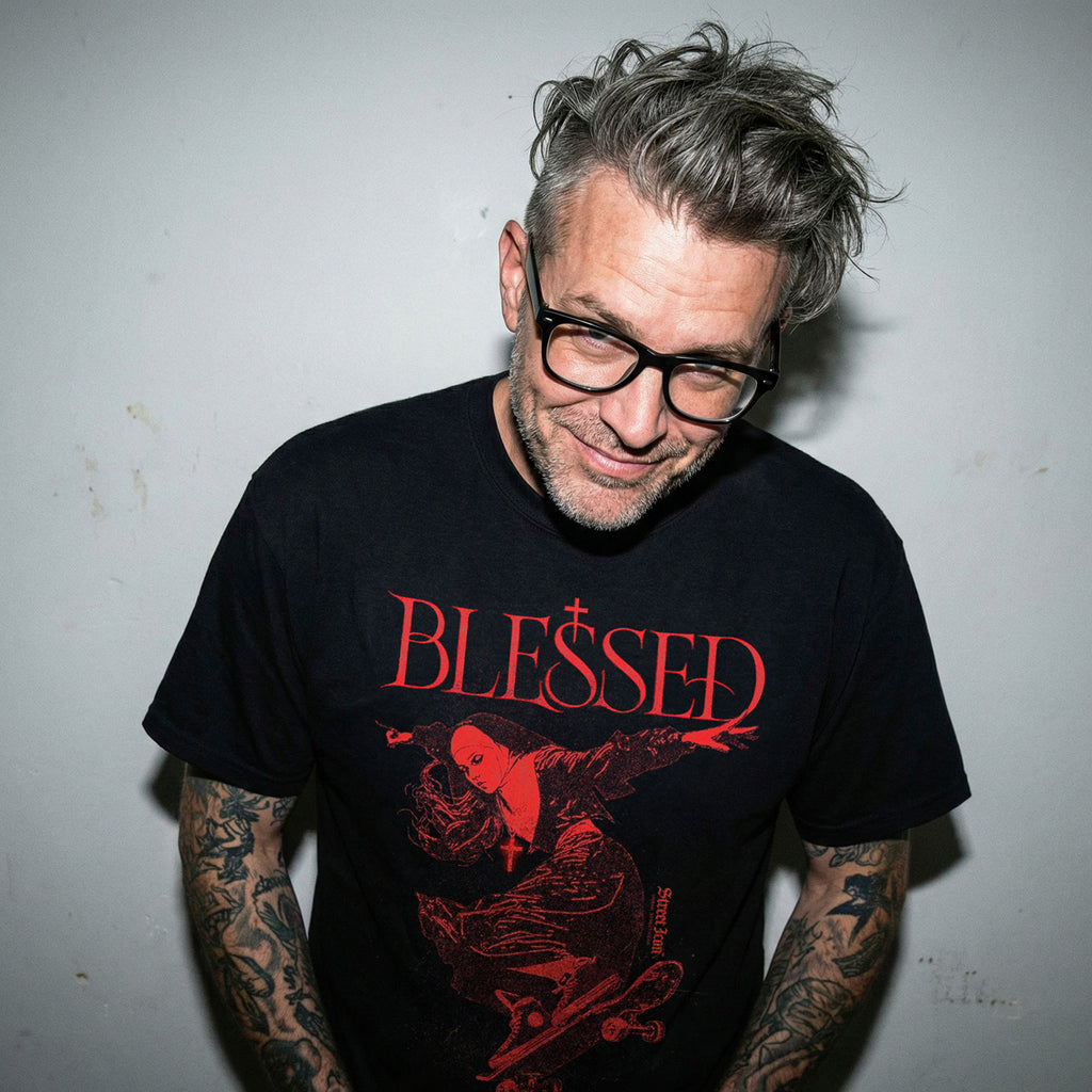 Blessed Heavy Cotton T-Shirt – Skating Nun Edition