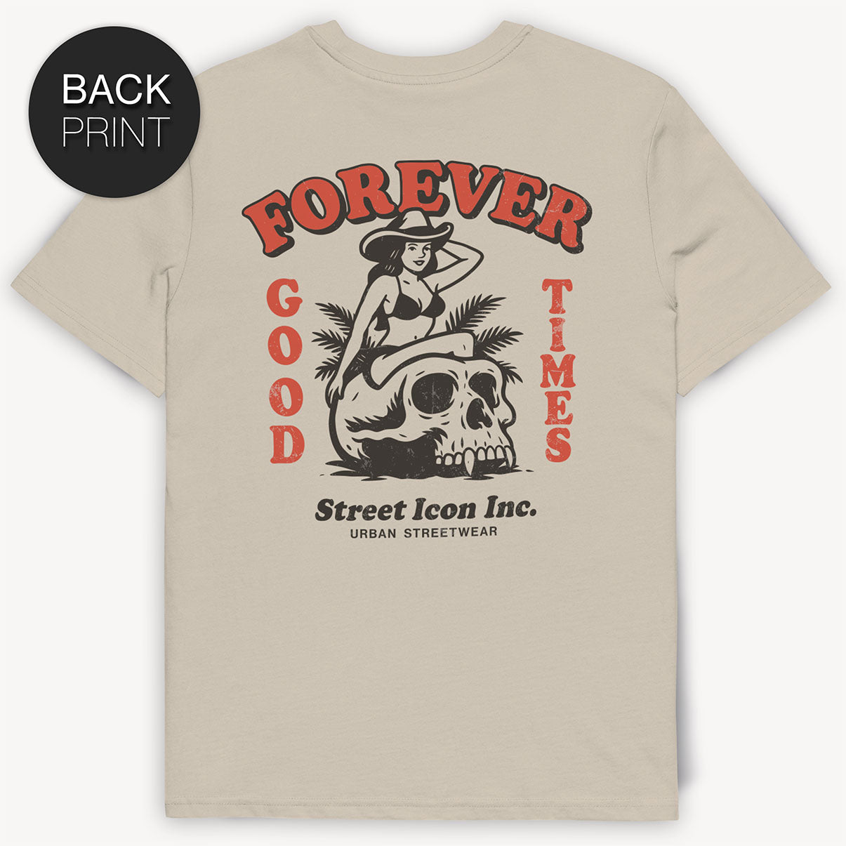 Cowgirl Forever T-Shirt mit 2-seitigem Print - Street Icon