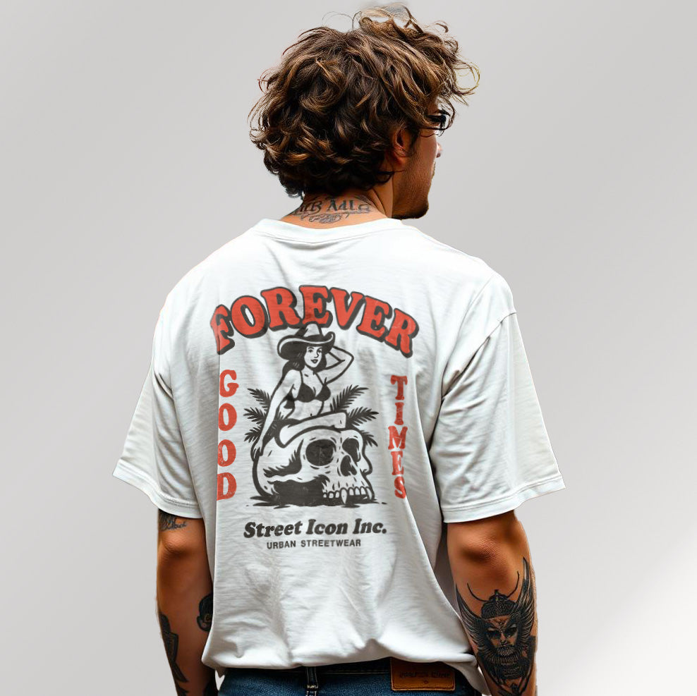 Cowgirl Forever T-Shirt mit 2-seitigem Print - Street Icon