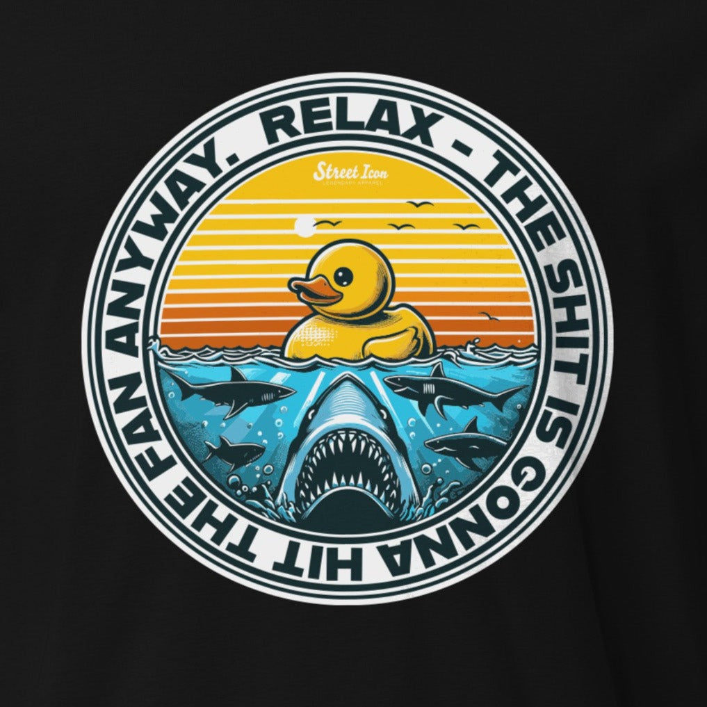 Relax Ducky Emblem - Premium T-Shirt - Street Icon