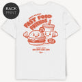 Fast Food Friends - Premium T-Shirt mit Backprint - Street Icon