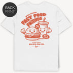 Fast Food Friends - Premium T-Shirt mit Backprint - Street Icon