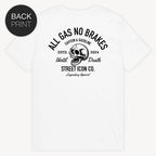 Gasoline Skull T-Shirt, mit Backprint