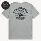 Gasoline Skull T-Shirt, mit Backprint