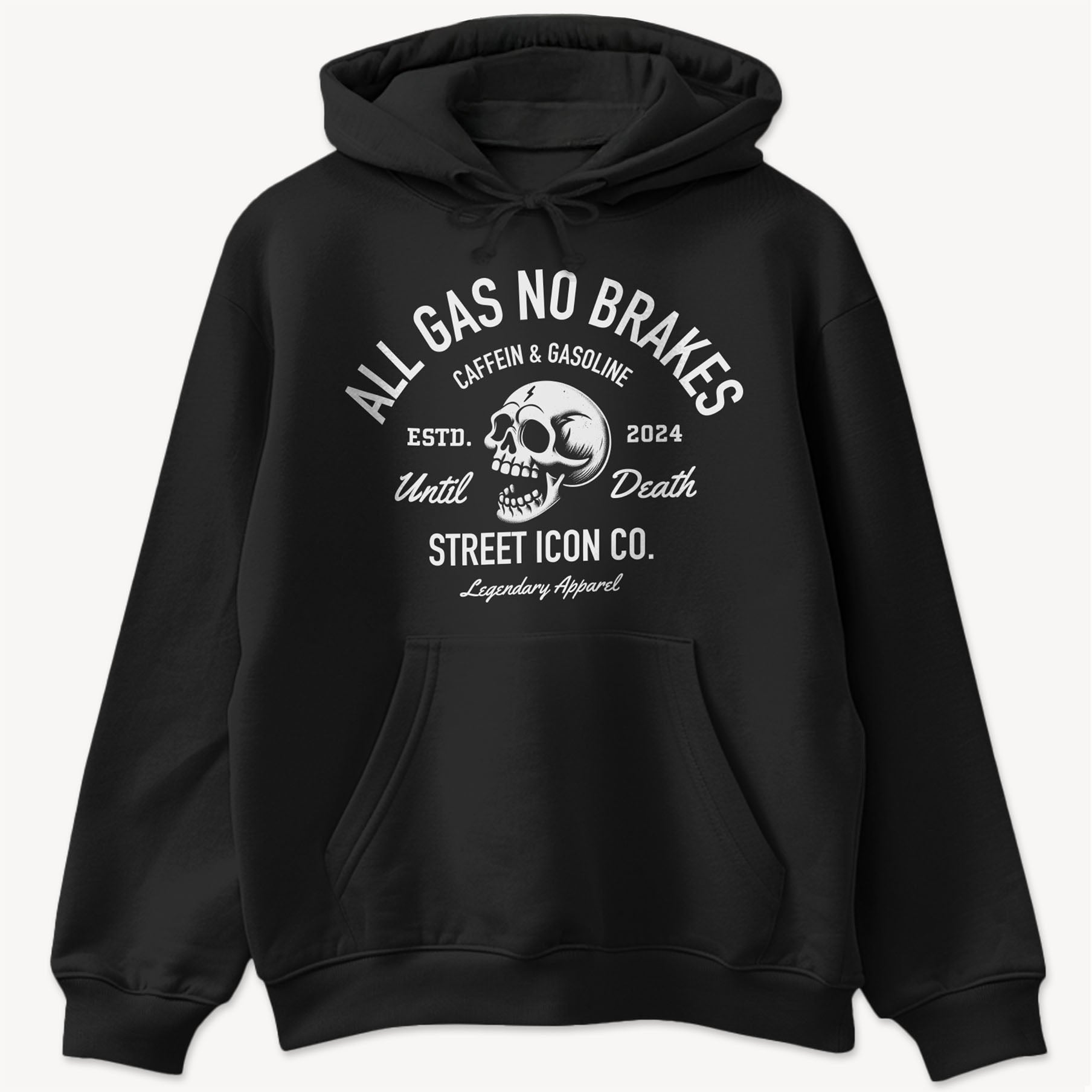 Gasoline Skull - Hoodie - Street Icon