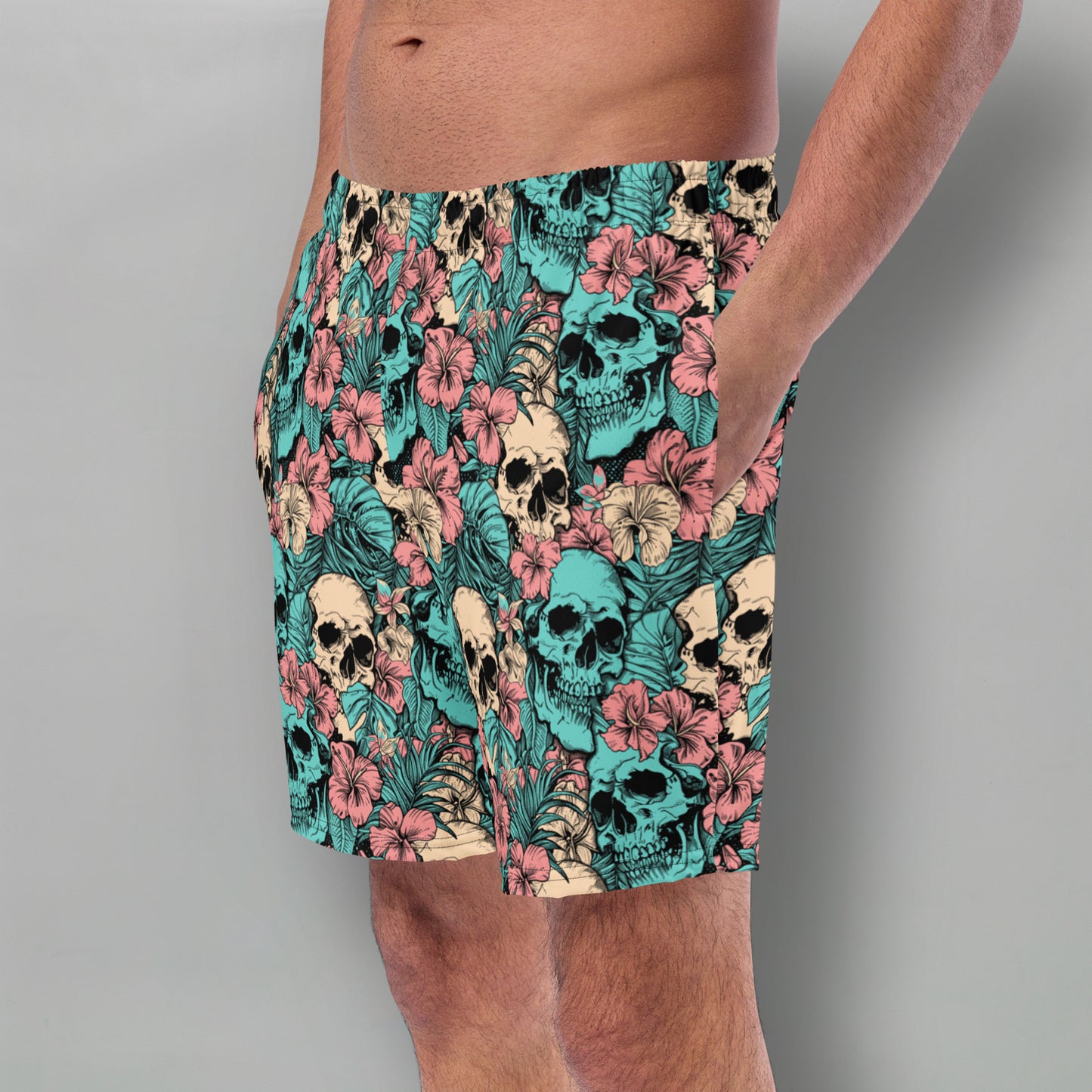 Hawaii Skull - Men's Swim Trunks