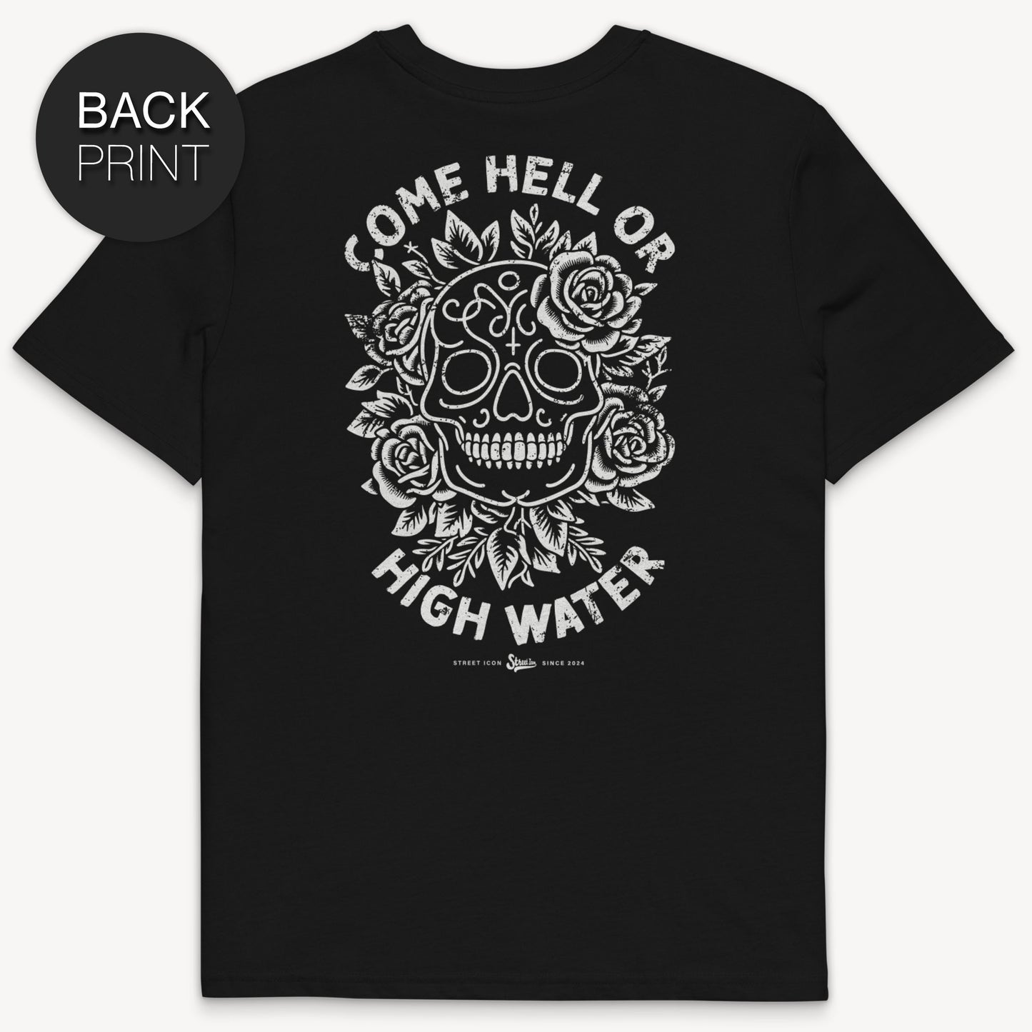 Hell Or High Water - Premium T-Shirt mit 2-seitigem Print