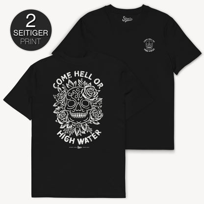 Hell Or High Water - Premium T-Shirt mit 2-seitigem Print