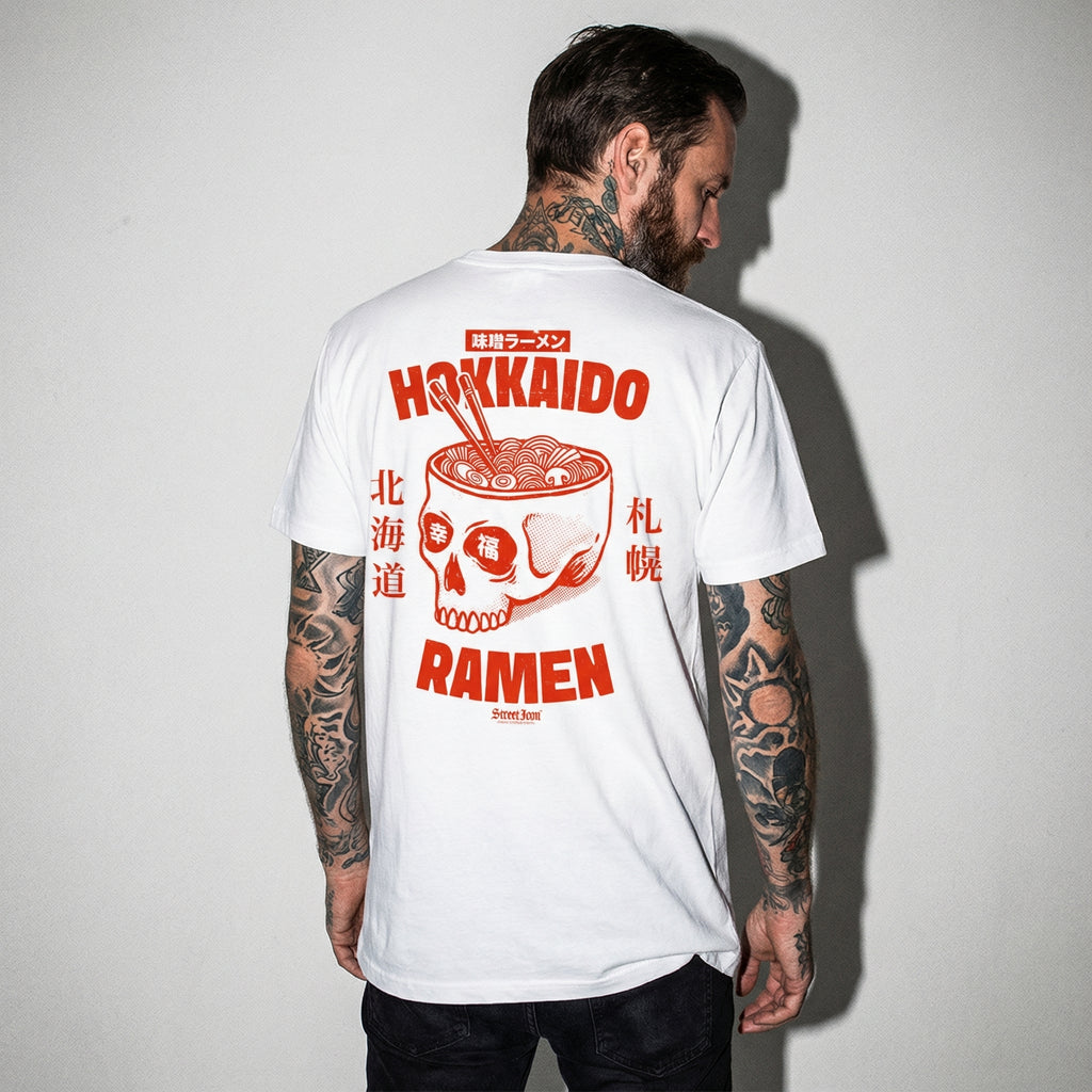 Hokkaido Ramen T-Shirt, Backprint, Unisex