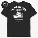 Home Office Cat T-Shirt mit 2-seitigem Print