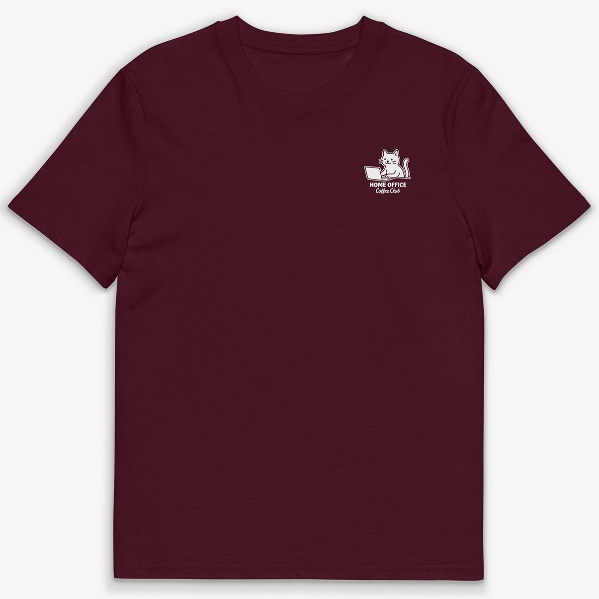 Home Office Cat T-Shirt mit 2-seitigem Print