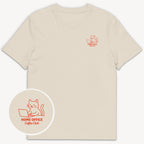 Home Office Cat T-Shirt mit 2-seitigem Print