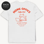 Home Office Cat T-Shirt mit 2-seitigem Print
