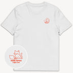 Home Office Cat T-Shirt mit 2-seitigem Print
