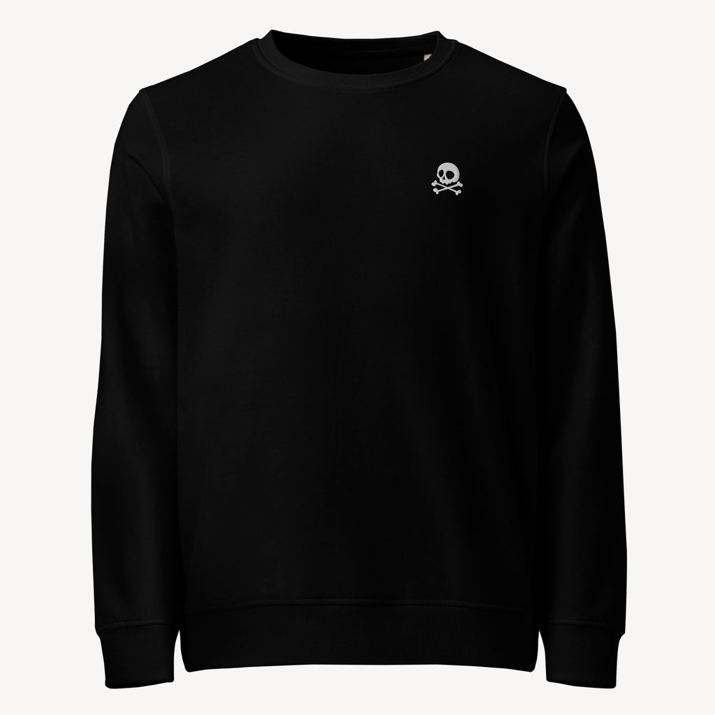 Jolly Roger Bio-Sweatshirt mit Bruststick
