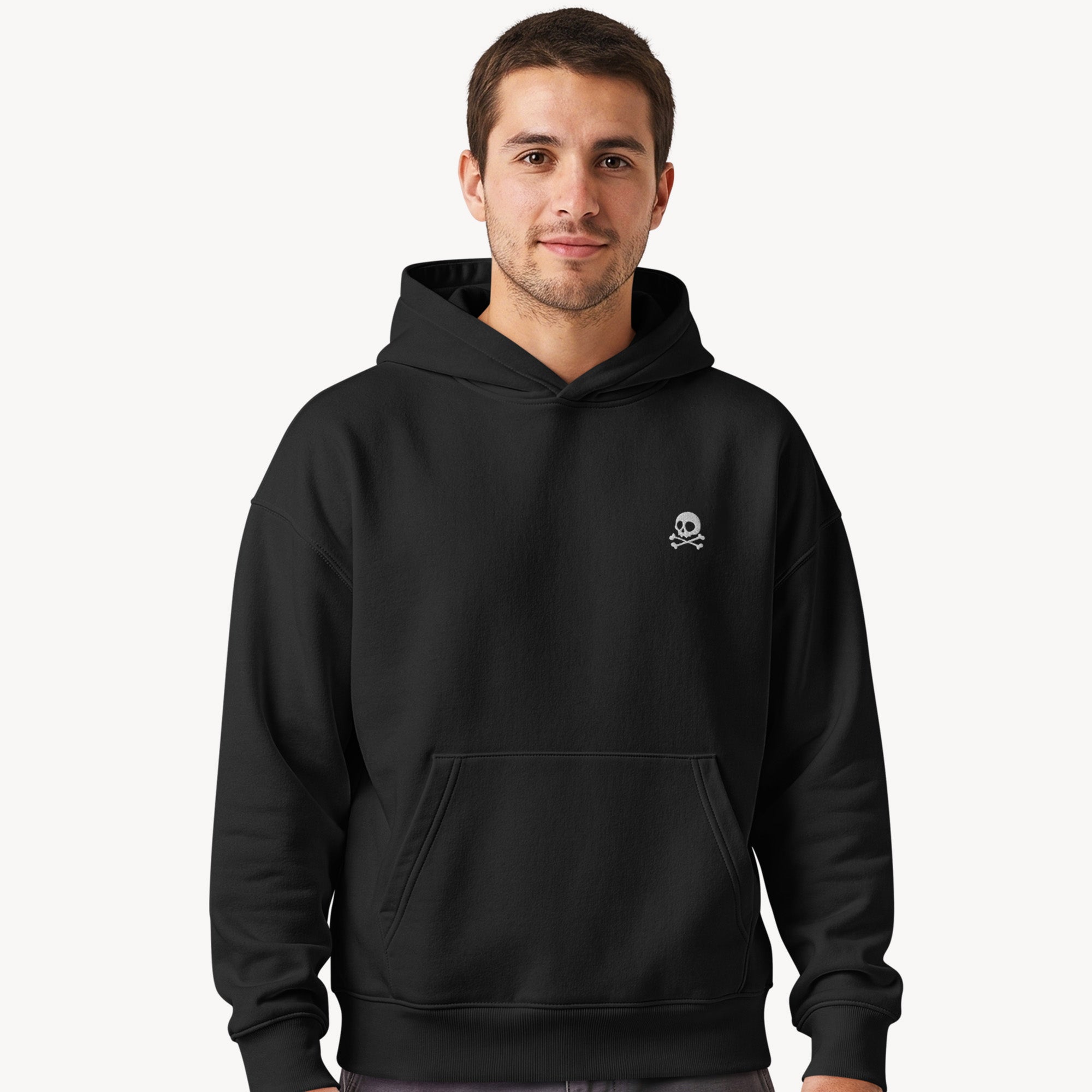 Jolly Roger - Premium Hoodie mit Bruststick