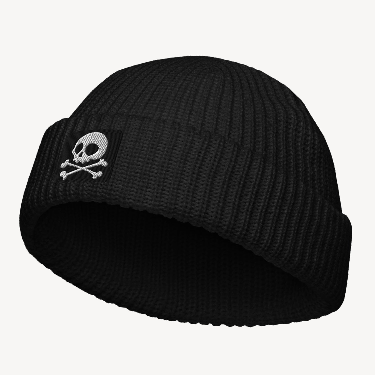 Jolly Roger Badge - Fisherman Beanie