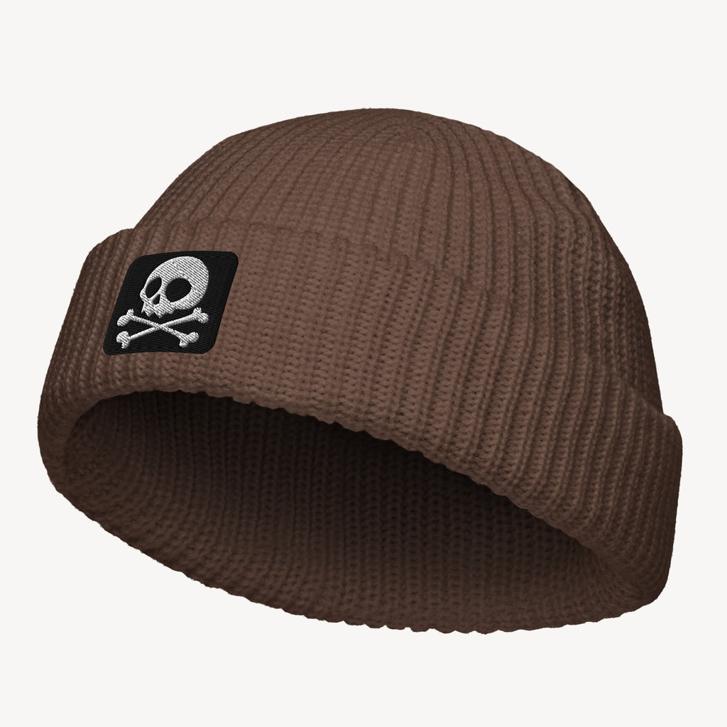 Jolly Roger Badge - Fisherman Beanie