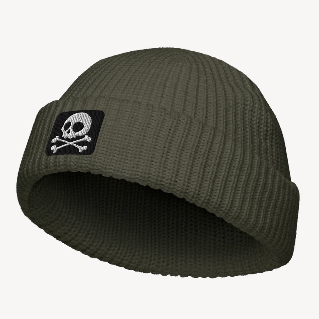 Jolly Roger Badge - Fisherman Beanie