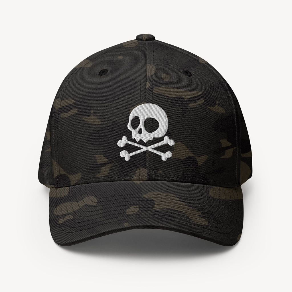 Jolly Roger Dad Cap mit Stickmotiv