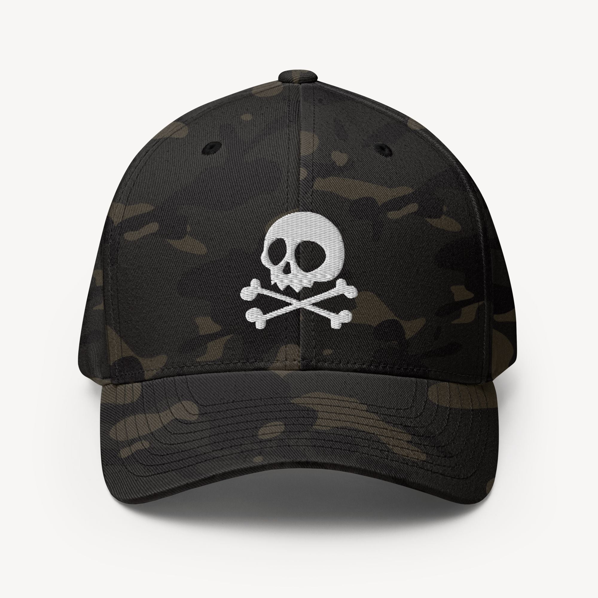 Jolly Roger Dad Cap mit Stickmotiv