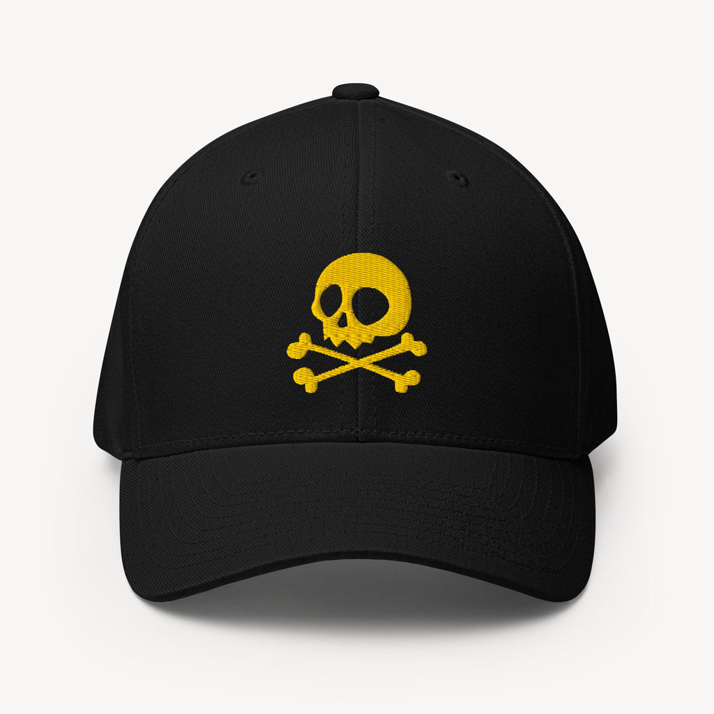 Jolly Roger Dad Cap mit Stickmotiv