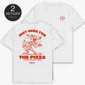 Just Pizza T-Shirt mit 2-seitigem BIG-Print - Street Icon