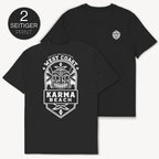 Karma Beach Emblem T-Shirt mit 2-seitigem Print - Street Icon